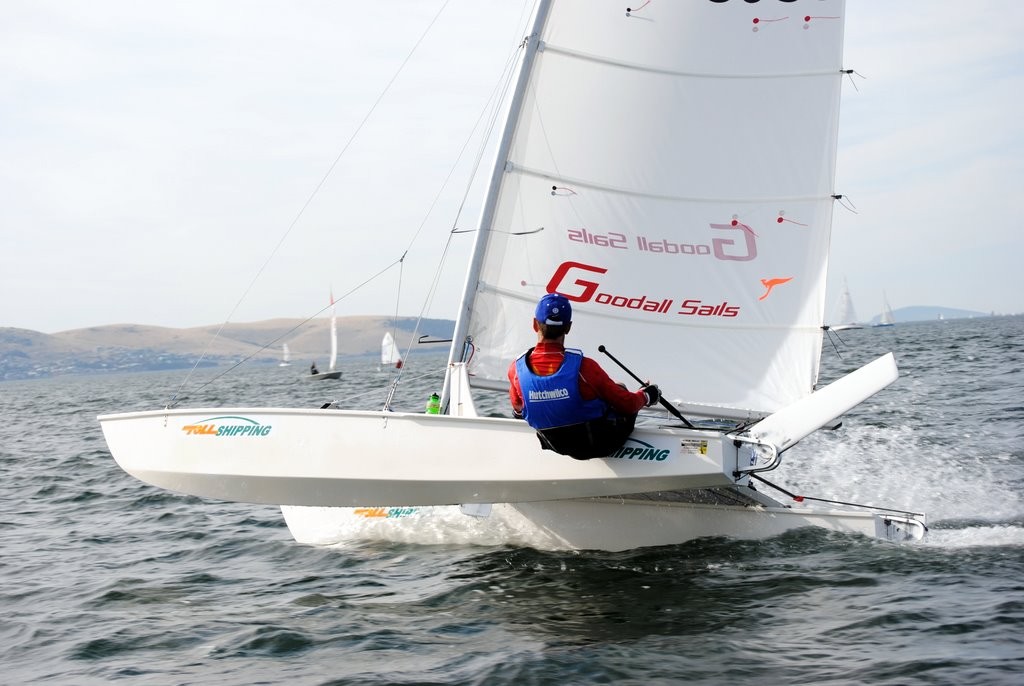 Bruce Rose sailing his Paper Tiger in the Crown Series - Crown Series Bellerive Regatta 2012 © Rob Cruse